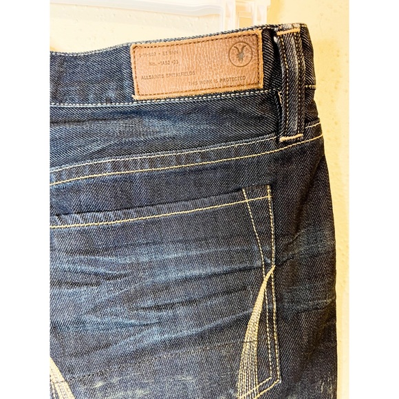 All Saints Denim Dark Wash Mini Skirt - Picture 5 of 6